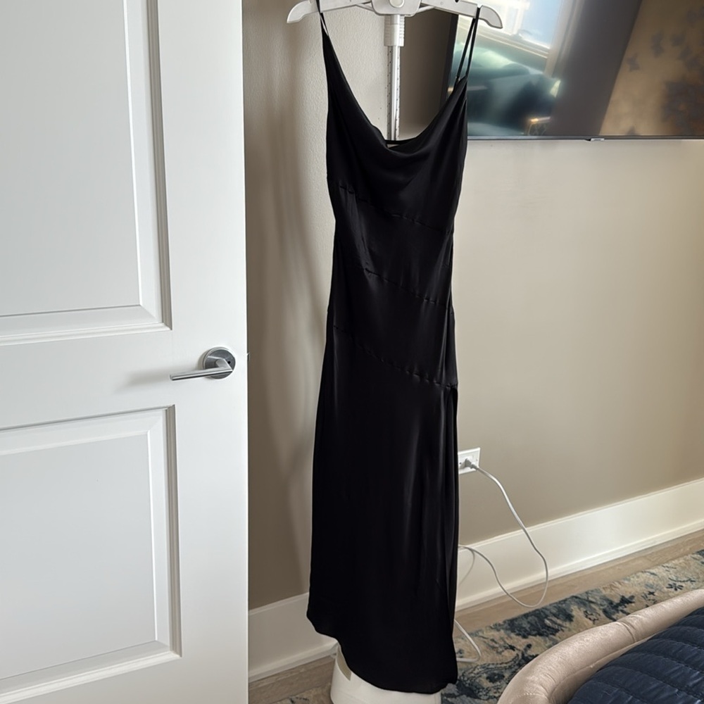 Nicholas Lark Asymmetrical Cowl Neck Midi Dress - Picture 7 of 9